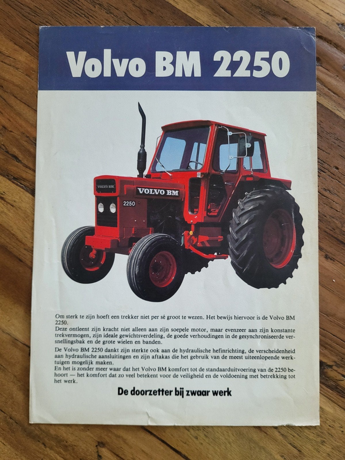 tractor folder Volvo BM 2250, Ophalen of Verzenden, Zo goed als nieuw