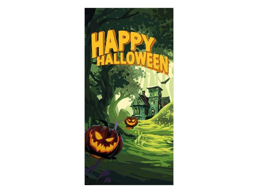 Europalms Halloween banner Haunted Forest - 90x180 cm, Versiering, Halloween of Griezel, ., Nieuw