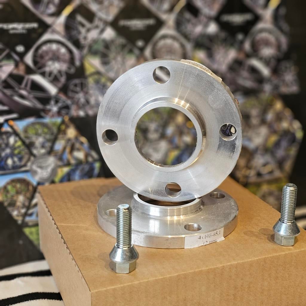 Spoorverbreders spacers Peugeot 2008 4x108 65,1  12mm, Ophalen of Verzenden