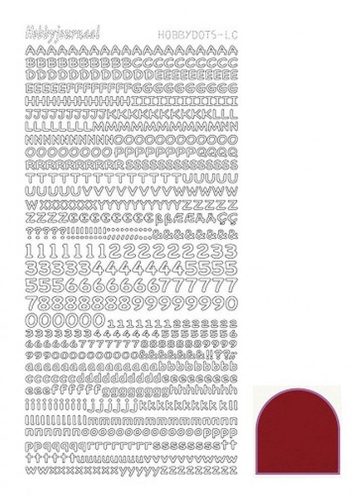 Hobbyjournaal hobbydots stickervel mirror red STDMLC4, Ophalen of Verzenden, Nieuw, Sticker
