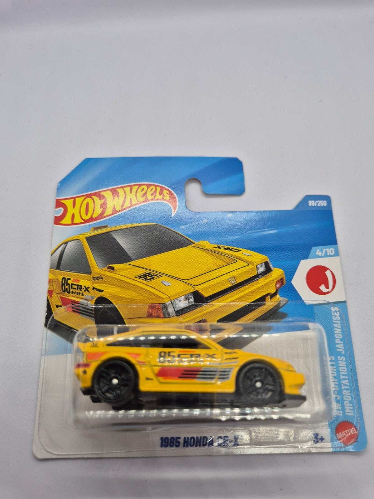 Hot Wheels 1985 Honda CR-X - Geel (Nieuw in verpakking), Ophalen of Verzenden
