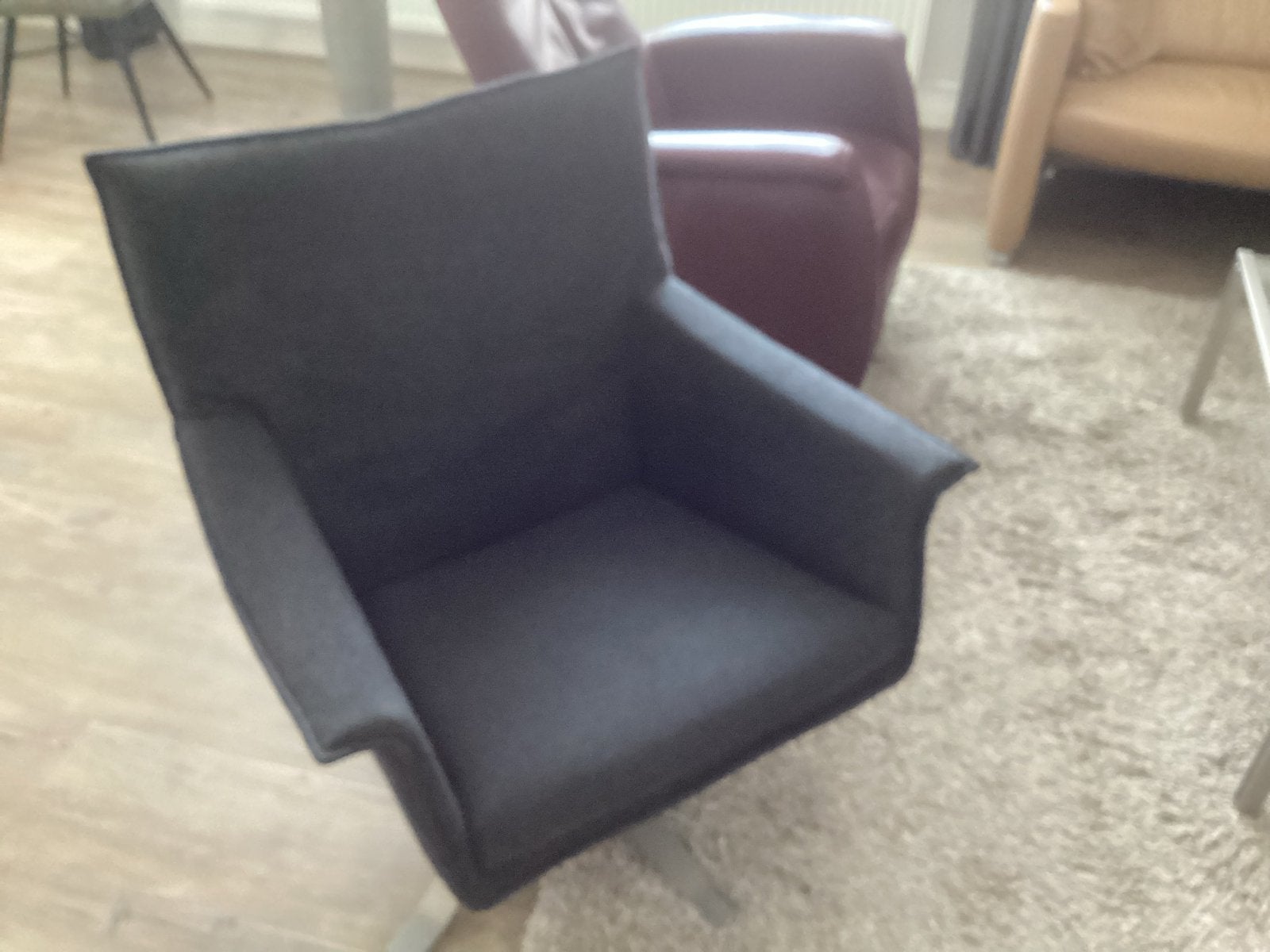 Disign fauteuil - Grijs stof Djenne van Disignstock, Ophalen, Zo goed als nieuw, Eén, Stof