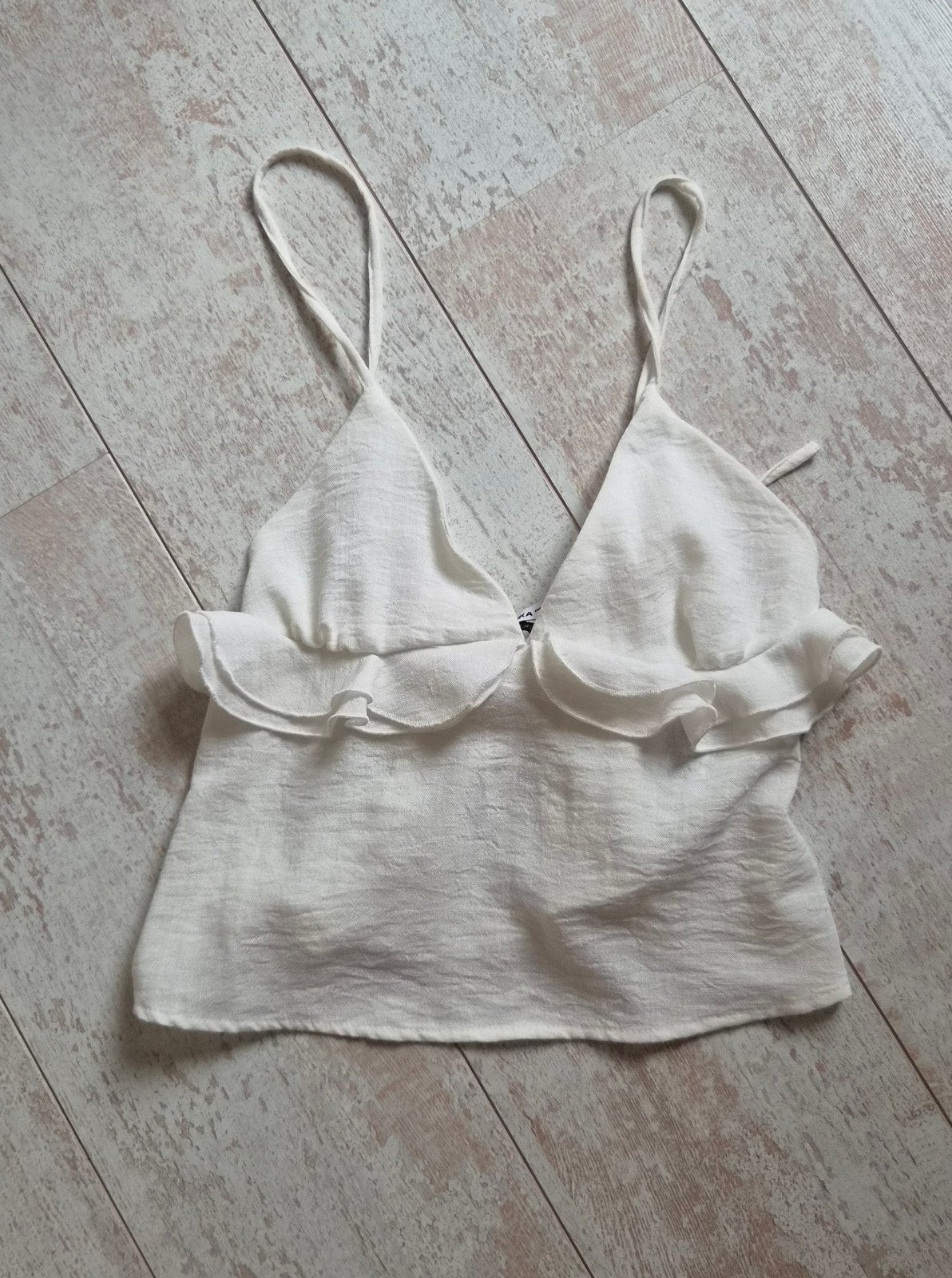 Bershka topje maat S, nieuwstaat., Kleding | Dames, Wit, Zo goed als nieuw, Bershka, Ophalen of Verzenden