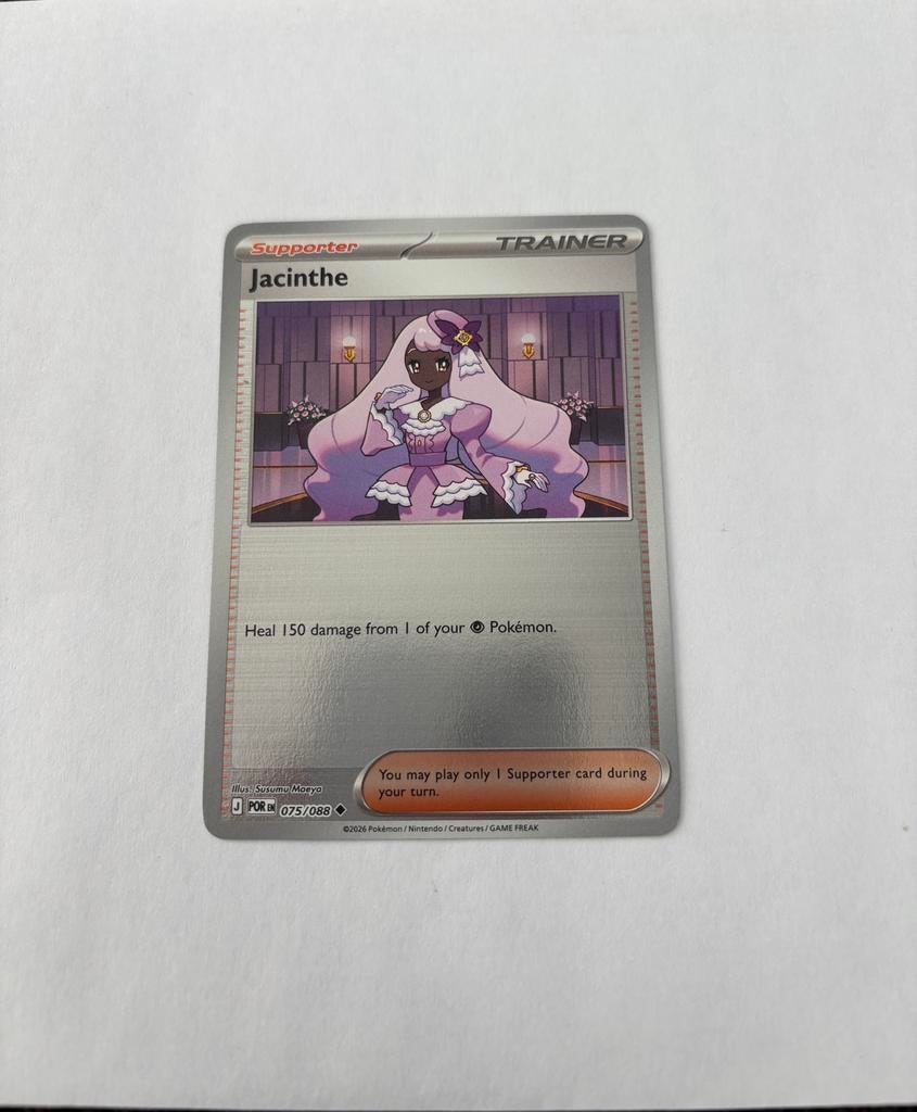 Pokemon Jacinthe 075/088 POR reverse holo, Ophalen of Verzenden, Nieuw, Losse kaart, Foil