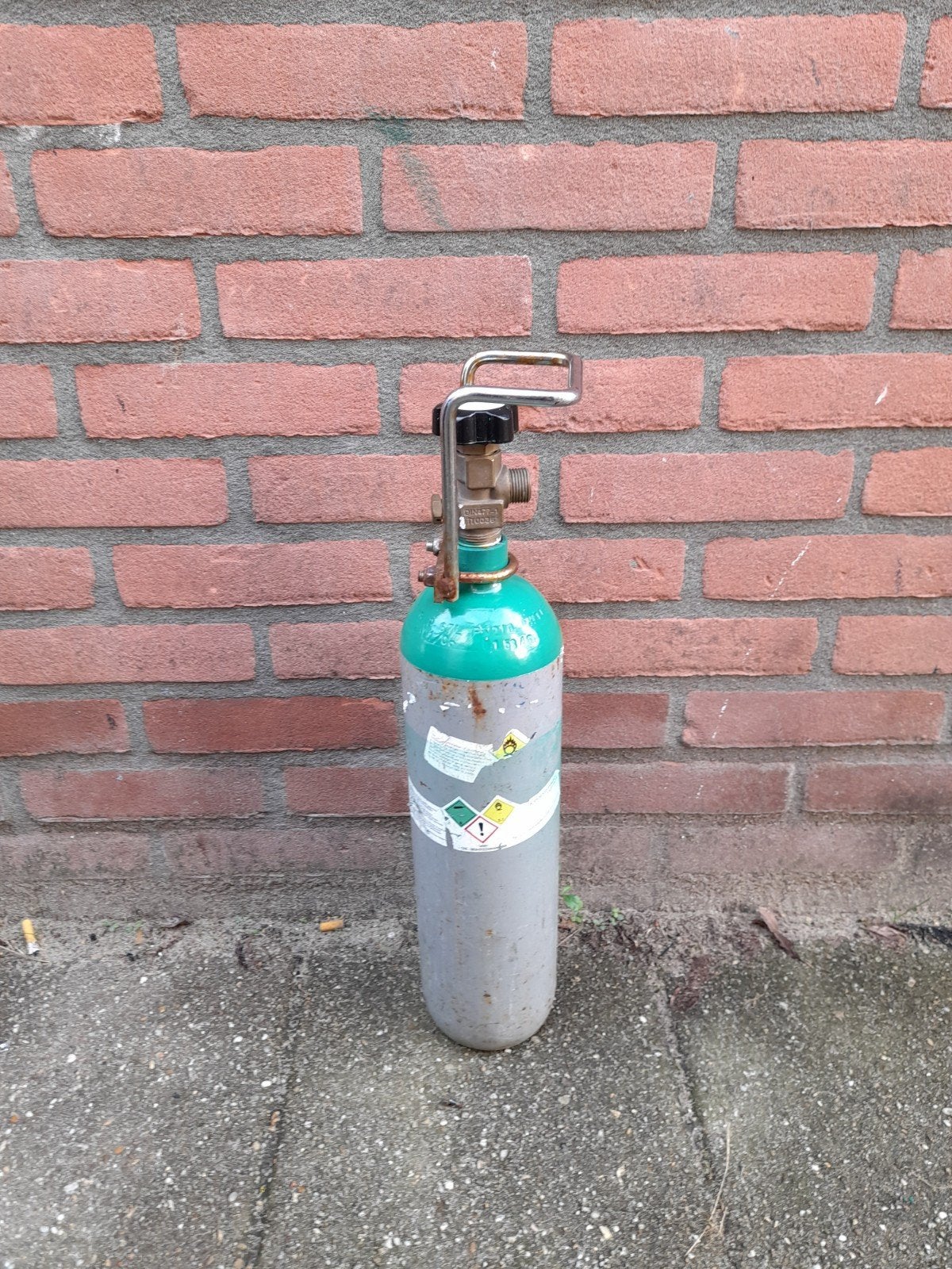 Argon/Menggas Fles 5L met DIN 21.8 Aansluiting, Doe-het-zelf en Verbouw, Ophalen of Verzenden