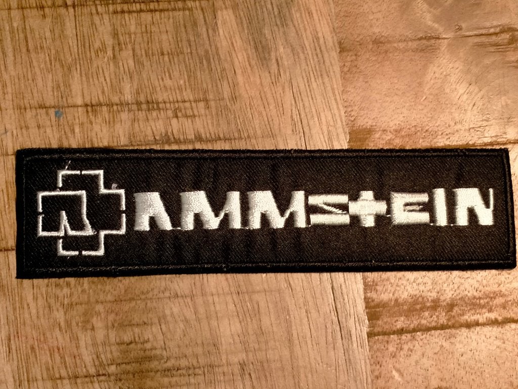 Rammstein rock muziek logo patch embleem kleding band nr. 1, Verzenden, Nieuw, Kleding