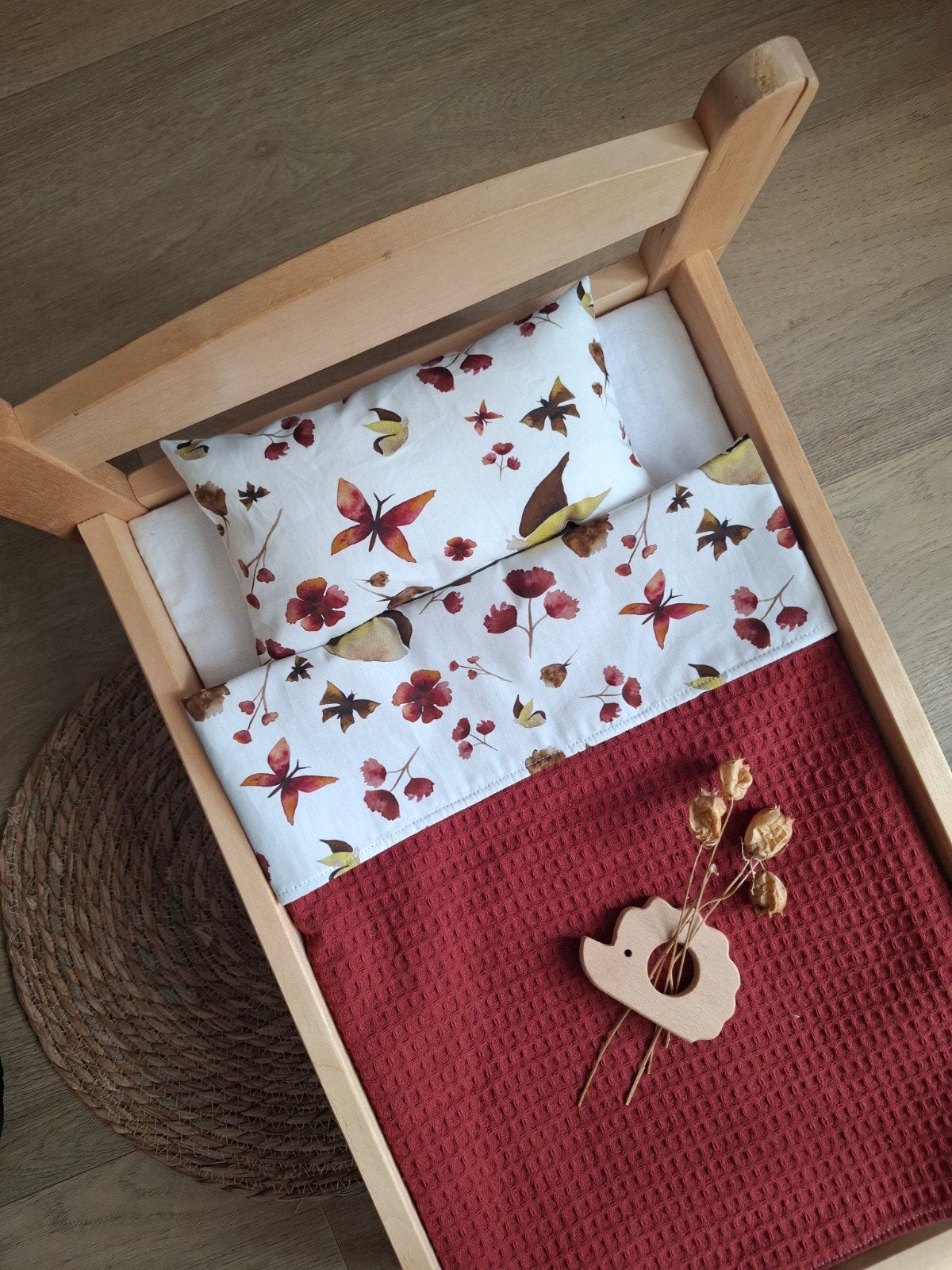 Poppendekenset voor oa ikea poppenbed, Ophalen of Verzenden, Nieuw, Babypop