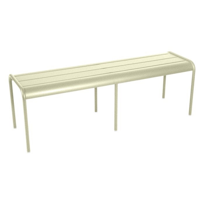Fermob Luxembourg tuinbank 145 cm – Willow Green, Ophalen, Zo goed als nieuw, Aluminium