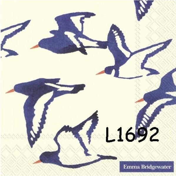 Servetten decoupage/bullet journal * vogels blauw L1692, Hobby en Vrije tijd, Verzenden, Nieuw