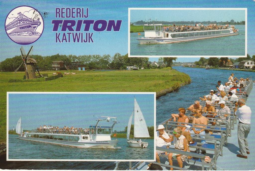 Ansichtkaart Rederij Triton Katwijk, Ophalen of Verzenden, 1980 tot heden, Gelopen, Zuid-Holland