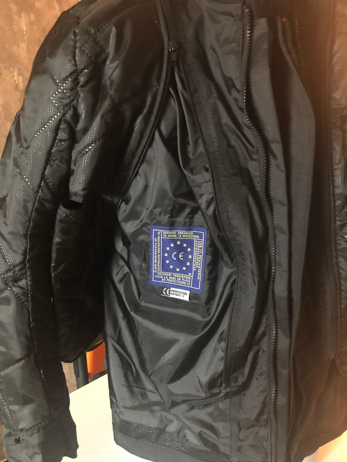 Dames motorjas zwart, maat 5XL (48/50) met uitritsbare voeri, Motoren, Kleding | Motorkleding, Jas | textiel, Dames, Tweedehands