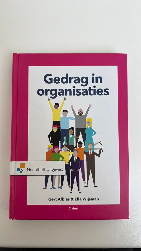 Gedrag in organisaties - Gert Alblas & Ella Wijsman, Boeken, Ophalen of Verzenden, Gelezen, Management
