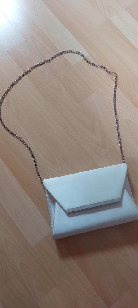 Wit tasje/ clutch, Ophalen of Verzenden, Gebruikt, Wit, Avondtasje
