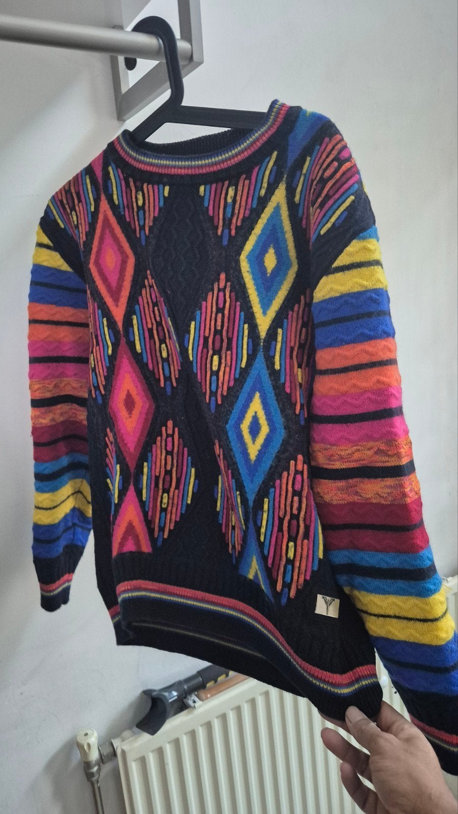 Carlo Colucci Trui - Kleurrijk en Uniek Design (XL), Maat 52/54 (L), Meerkleurig, Ophalen of Verzenden, Gedragen