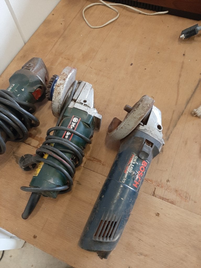 3 slijptol flexen slijptol voor onderdelen, Ophalen of Verzenden, Gebruikt, Minder dan 700 watt, Haakse handslijpmachine