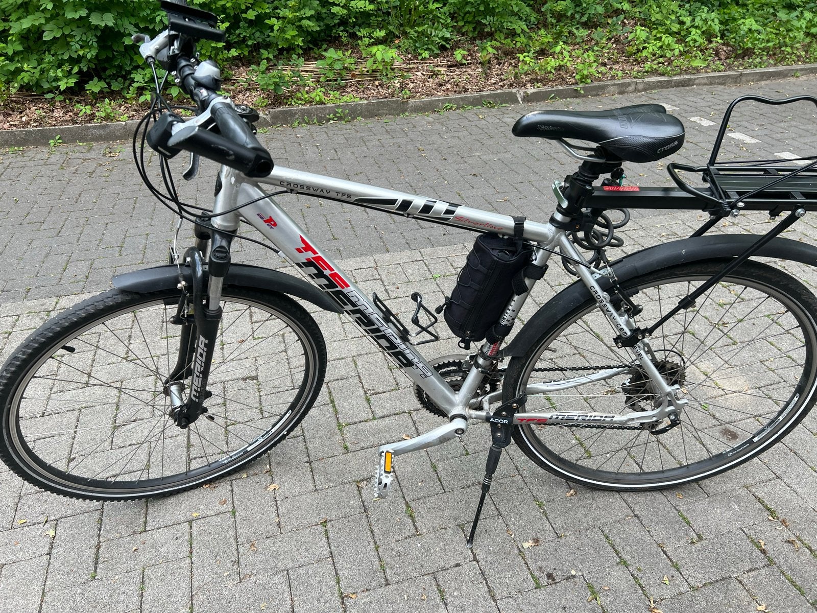 Merida Crossway TFS Hybride Fiets - Perfect voor woon-werkve, 28 inch, Gebruikt, Vering, Velgrem