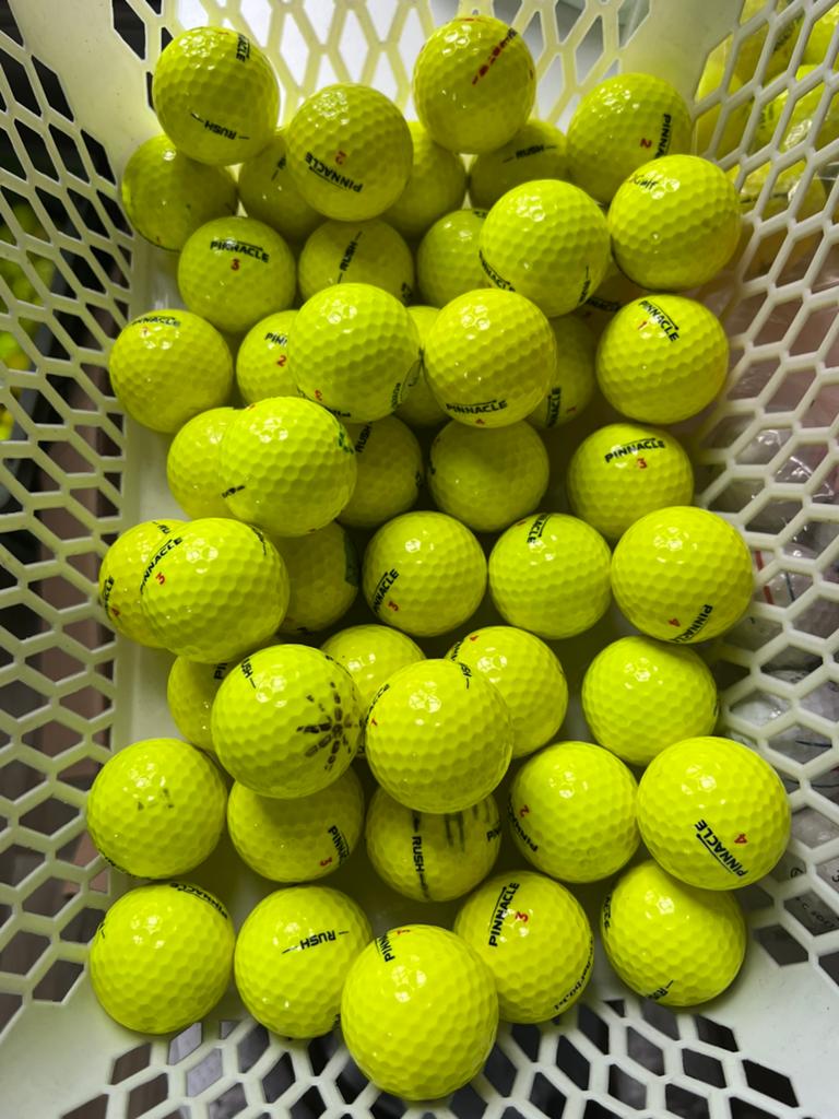 50 AAAA kwaliteit Pinnacle Rush geel golfballen., Sport en Fitness, Golf, Ophalen of Verzenden, Zo goed als nieuw, Bal(len), Overige merken