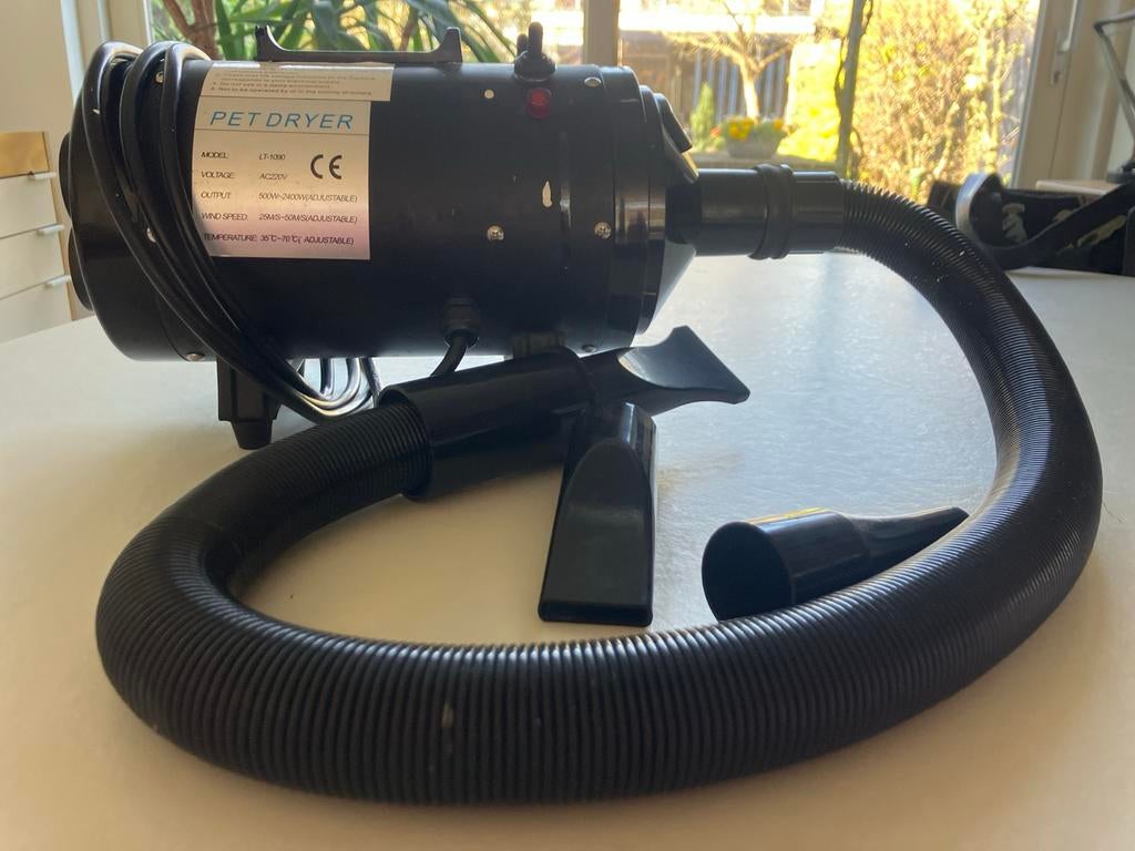 Zwarte pet dryer - blazer om hond te drogen, Ophalen, Gebruikt