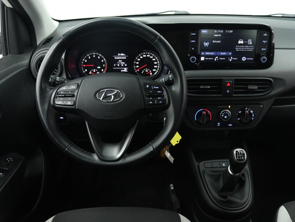 Hyundai i10 1.0 Comfort | Carplay Navigatie | Airco | Cruise, Keurmerk '100% Onderhouden', 12 maanden, Stof, Gebruikt