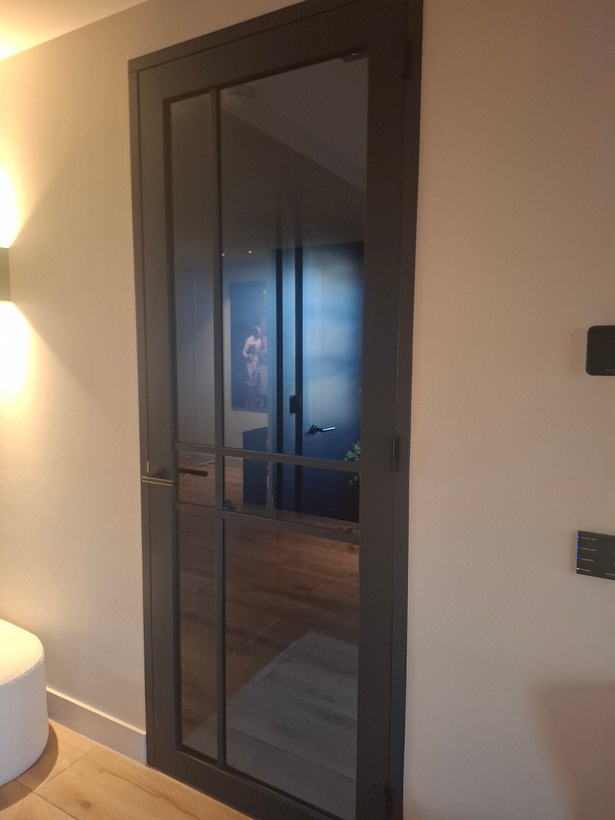 Binnendeur met glas 231cm hoog nieuwbouwwoning, Doe-het-zelf en Verbouw, Ophalen, 80 tot 100 cm, 215 cm of meer, Binnendeur