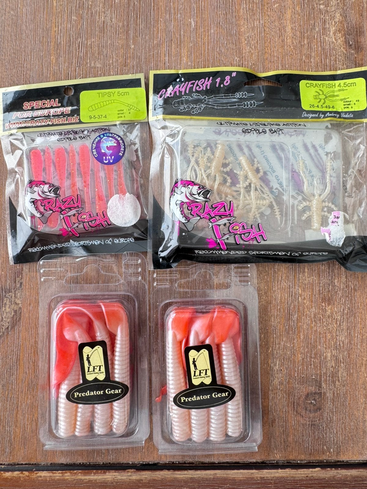 soft bait lures in a clear package., Ophalen of Verzenden, Zo goed als nieuw, Overige typen