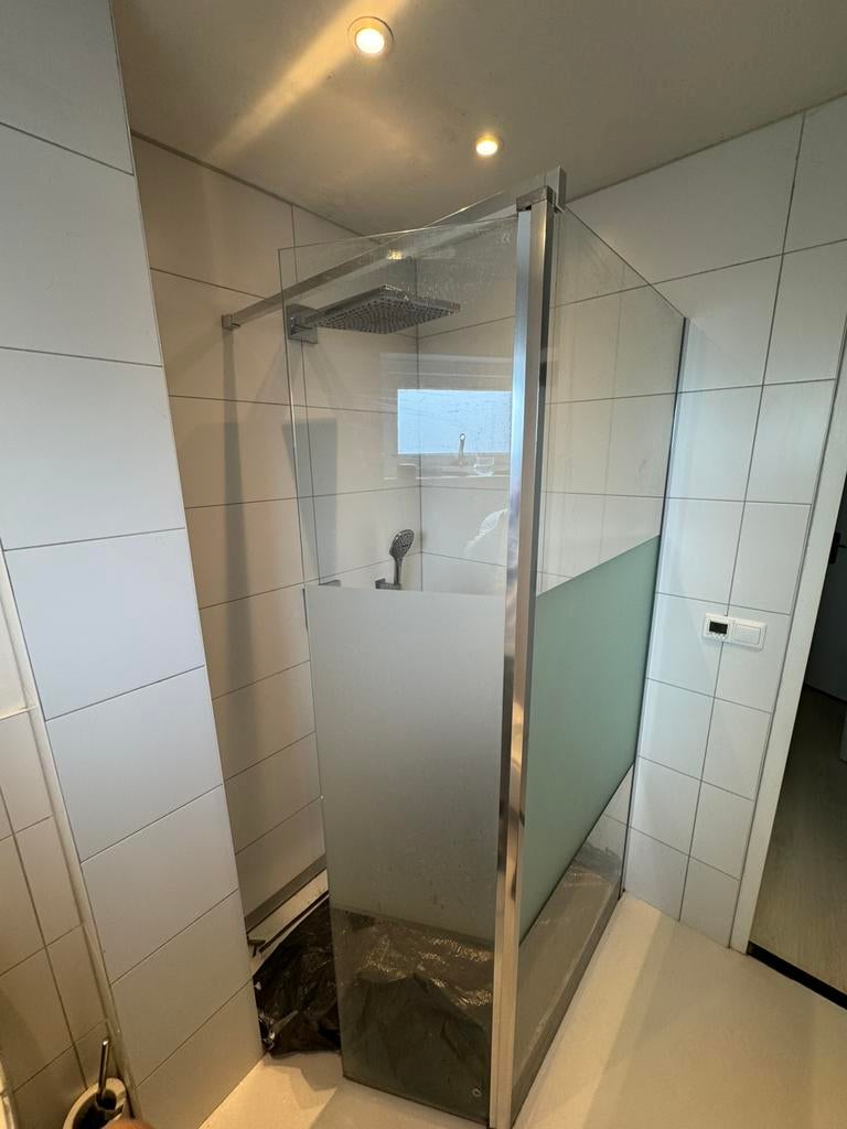 Douchewand + douchedeur, Huis en Inrichting, Ophalen, Gebruikt