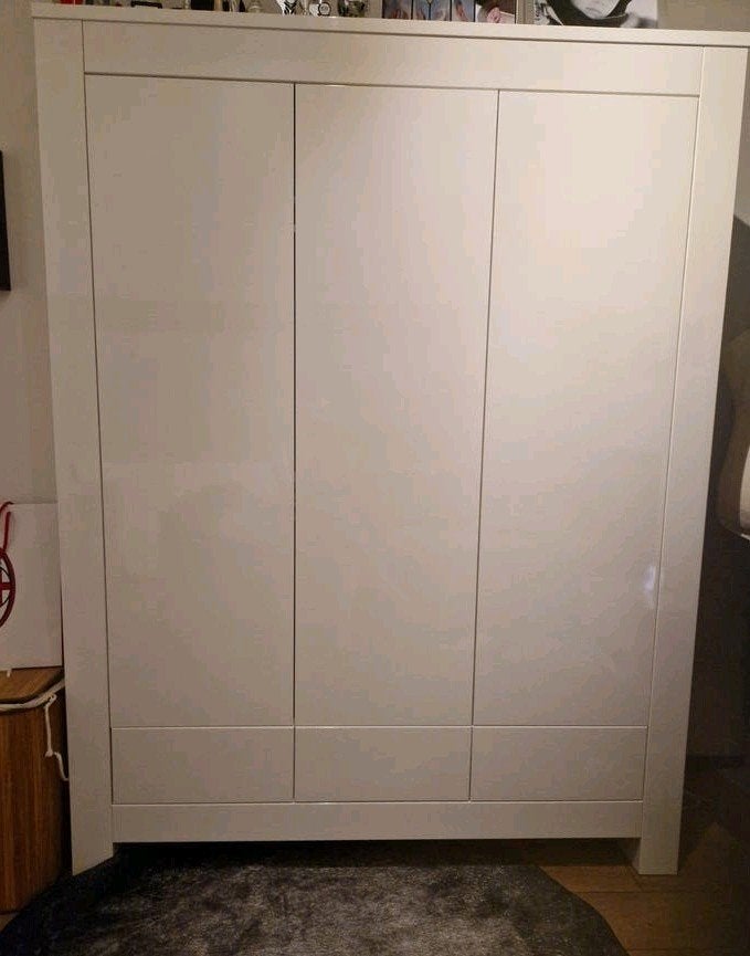 Kidsmill Alaska hoogglans wit kast met bureau, Kinderen en Baby's, Kinderkamer | Commodes en Kasten, Ophalen, Gebruikt