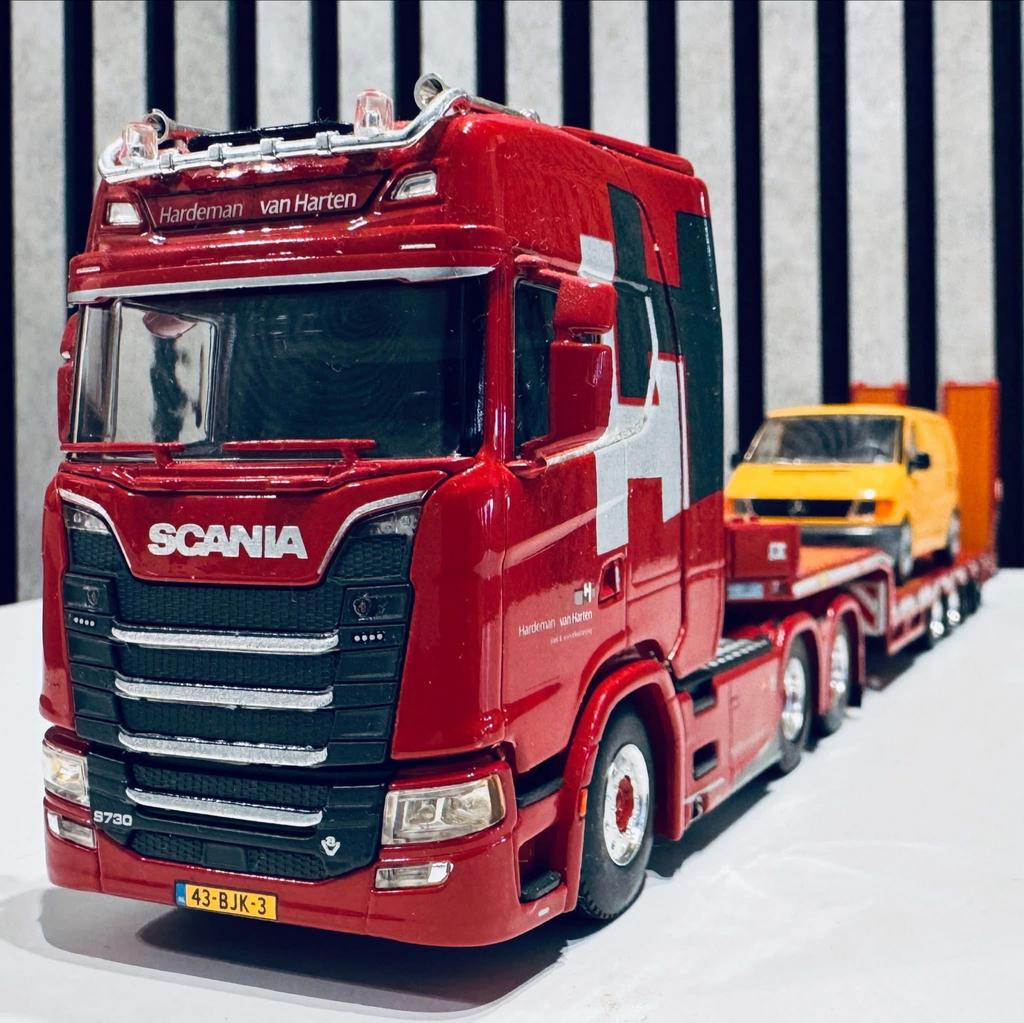Scania S730 HARDEMAN VAN HARTEN 2017 Wsi 1:50, Hobby en Vrije tijd, Modelauto's | 1:50, Ophalen of Verzenden, Zo goed als nieuw