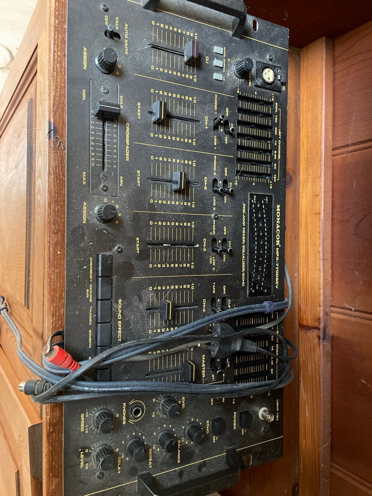 Monacor MPX-7700SEV DJ Mixer - Gebruikt, Ophalen of Verzenden, Gebruikt, Dj-set, Overige merken
