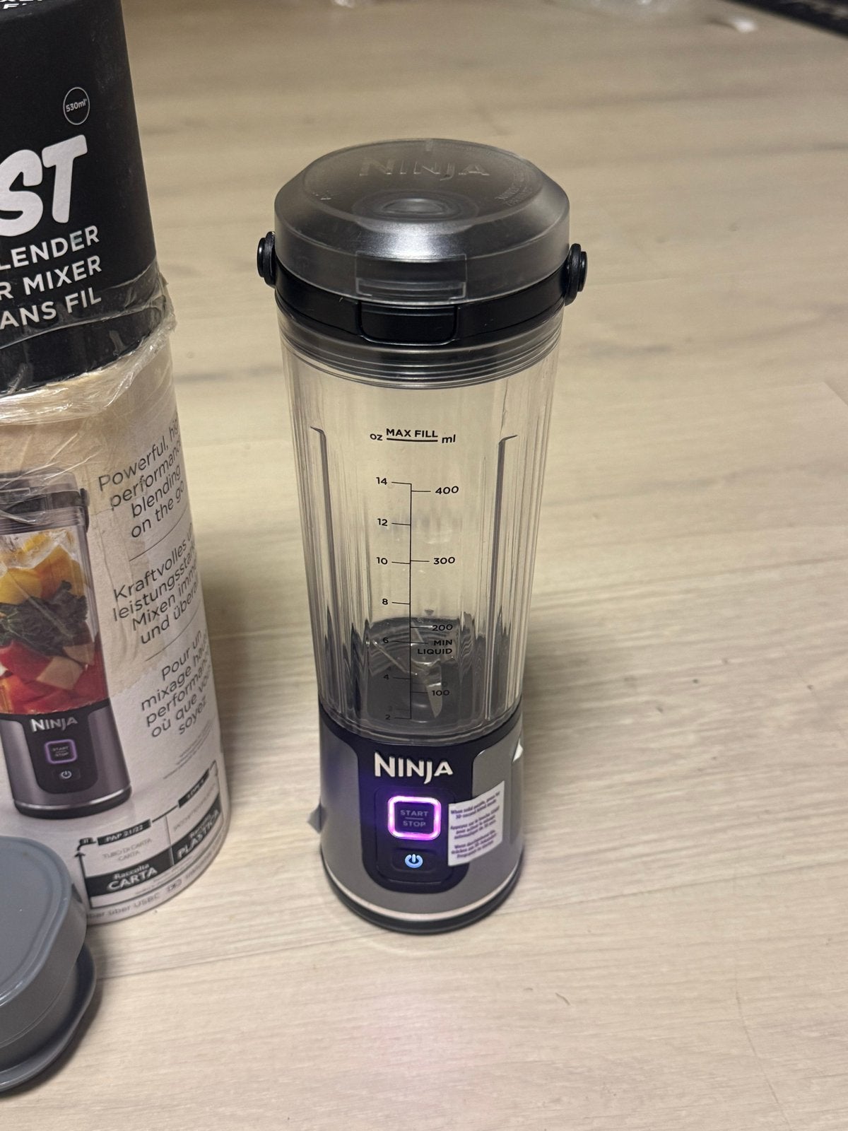 Ninja Blast Draagbare Blender, Witgoed en Apparatuur, Ophalen of Verzenden, Zo goed als nieuw, Blender to go
