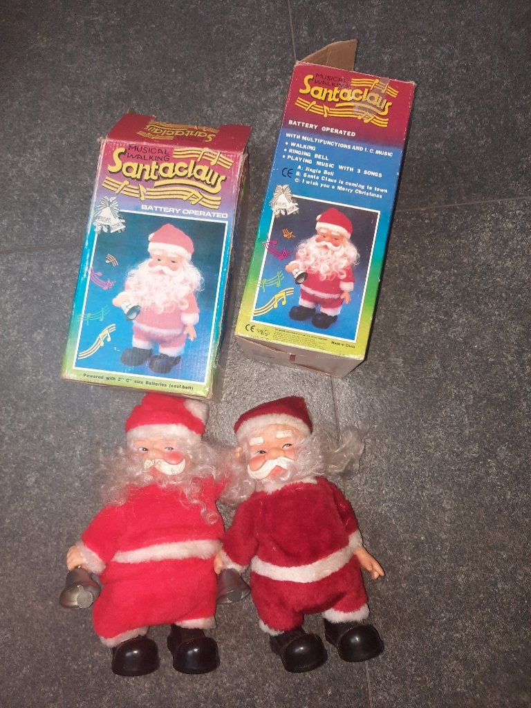 vintage kerstmannen, Ophalen of Verzenden, Gebruikt