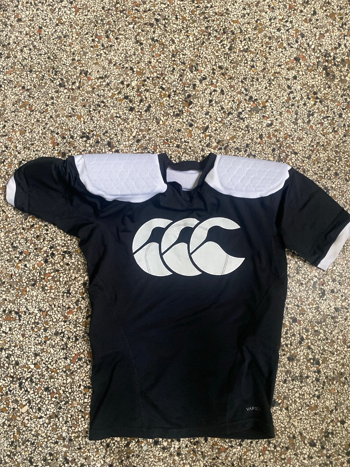 Canterbury rugbyshirt met protectie - zwart met wit, Zwart, Overige typen, Overige maten, Ophalen of Verzenden