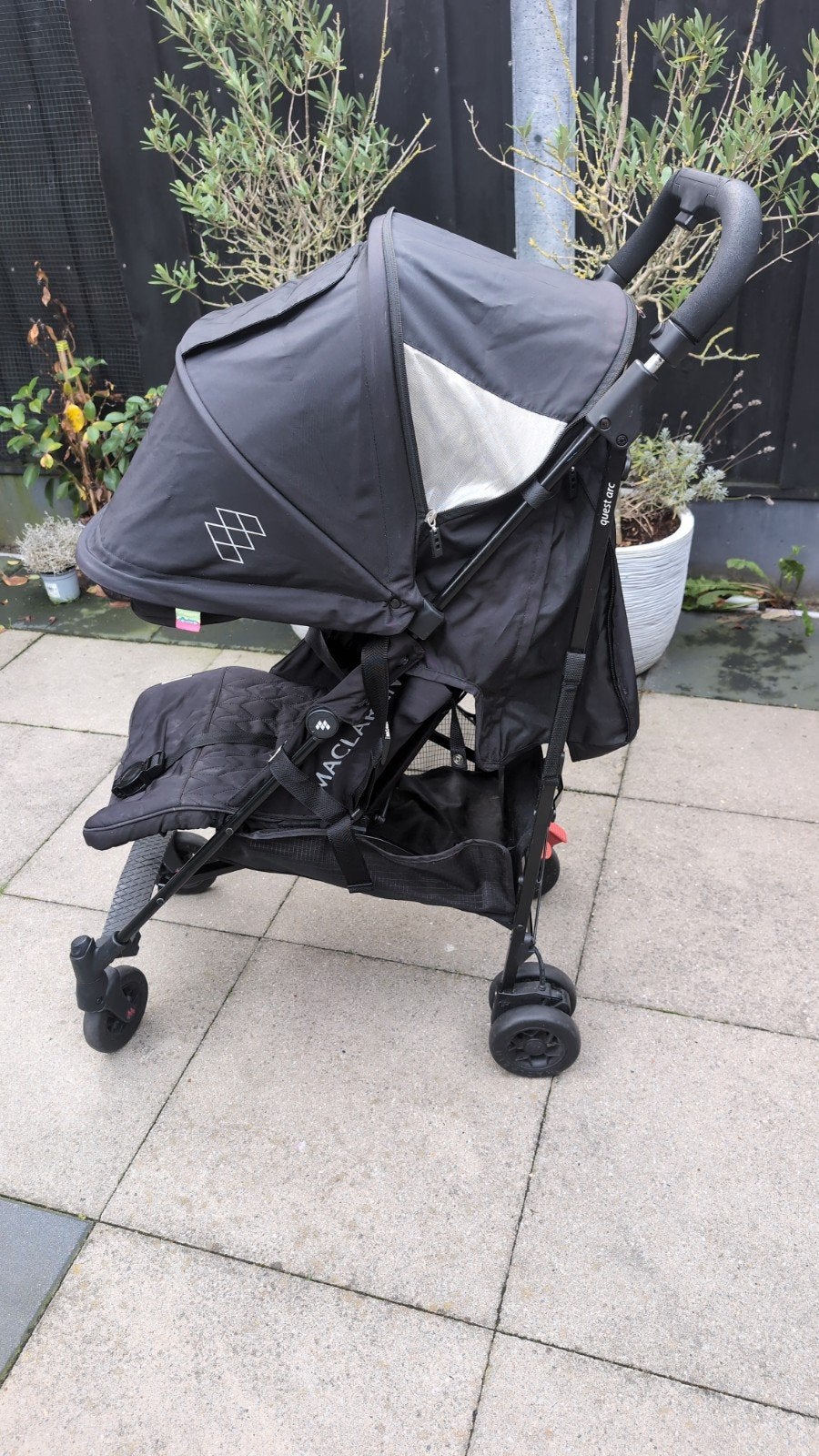 Maclaren Quest buggy - Zwart, Kinderen en Baby's, Ophalen, Gebruikt, Maclaren, Verstelbare rugleuning
