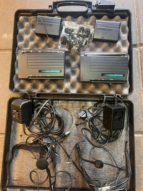 2 shure draadloze hoofdmicrofoon, Ophalen of Verzenden, Gebruikt, Zangmicrofoon