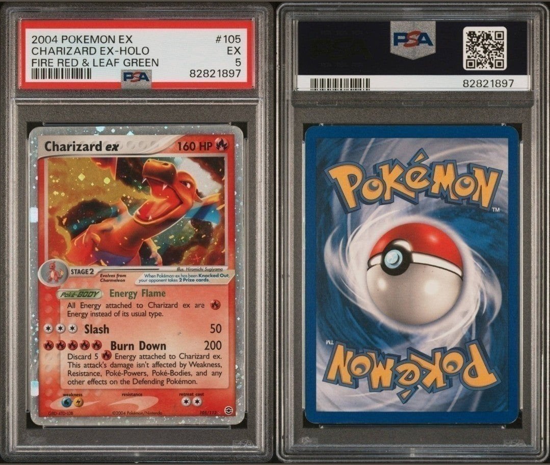 charizard ex 105 psa 5, Ophalen of Verzenden