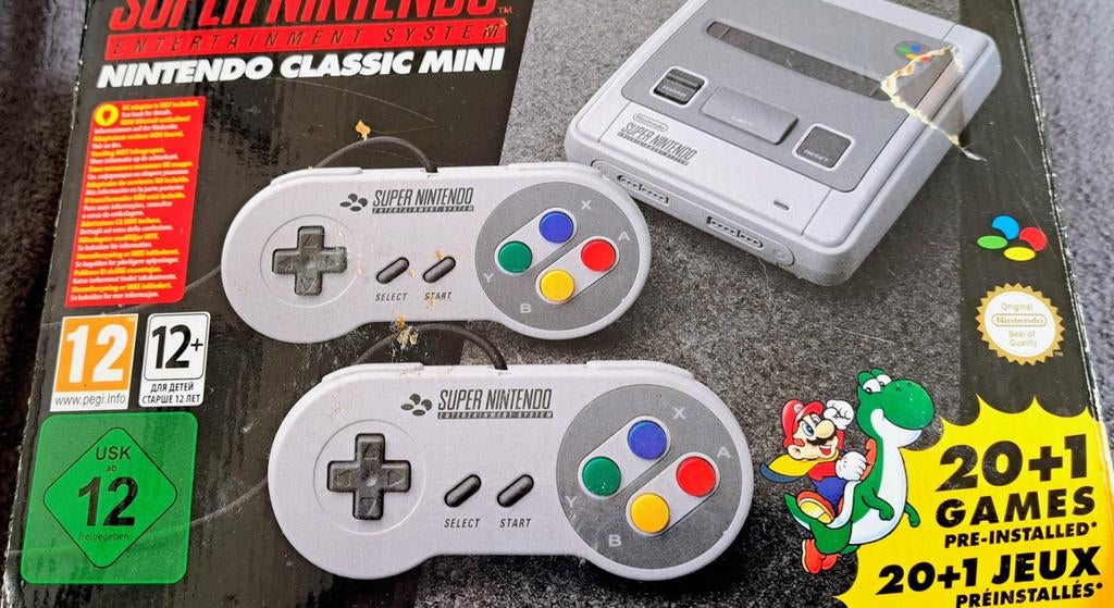 Super Nintendo Classic Mini spelcomputer, Spelcomputers en Games, Spelcomputers | Nintendo Super NES, Ophalen, Zo goed als nieuw