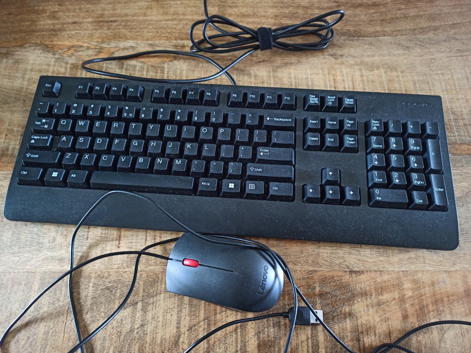 Lenovo toetsenbord & muis, Ophalen, Toetsenbord en muis-set, Zo goed als nieuw, Qwerty
