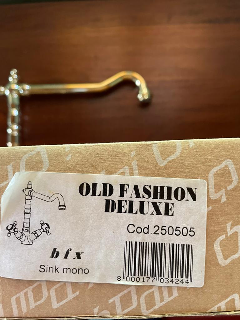 Paini Keuken Kraan Old Fashion Deluxe Gold, Minder dan 50 cm, Ophalen of Verzenden, Zo goed als nieuw, Minder dan 100 cm