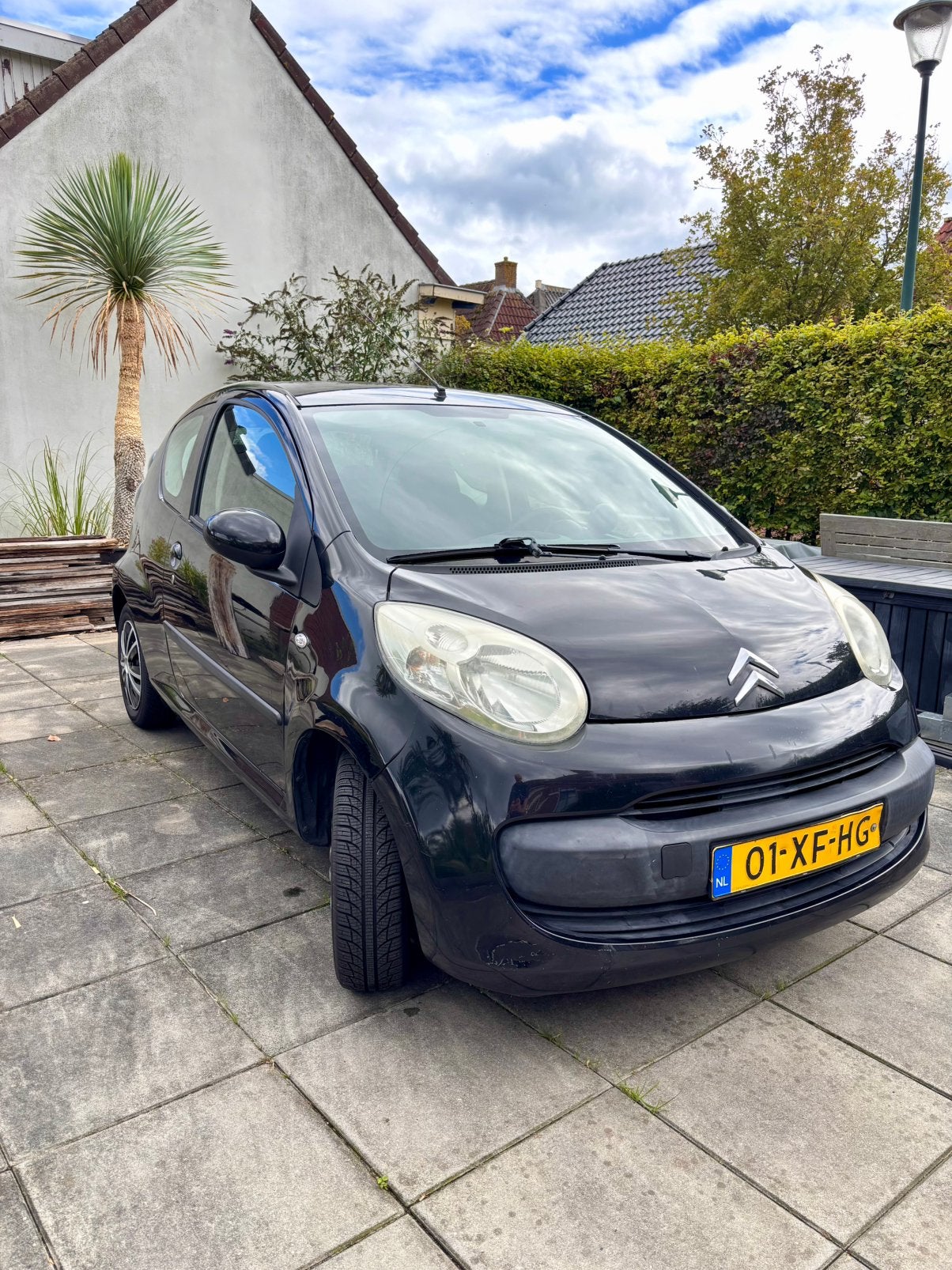 Citroën C1 1.0 3-DRS 2007 Zwart, Auto's, Voorwielaandrijving, 4 stoelen, C1, Origineel Nederlands