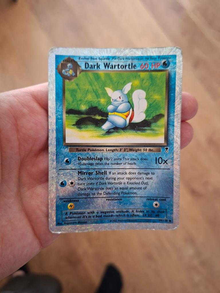 Pokémon Dark Wartortle Reverse - Legendary collection, Ophalen of Verzenden, Gebruikt, Losse kaart