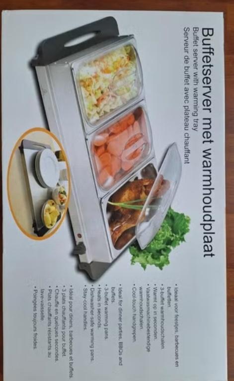 Buffetwarmers 1 zgan en 1 nog nieuw, Ophalen, Nieuw