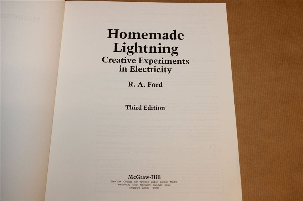 Homemade Lightning — Creative Experiments in Electricity, Ophalen of Verzenden, Gelezen