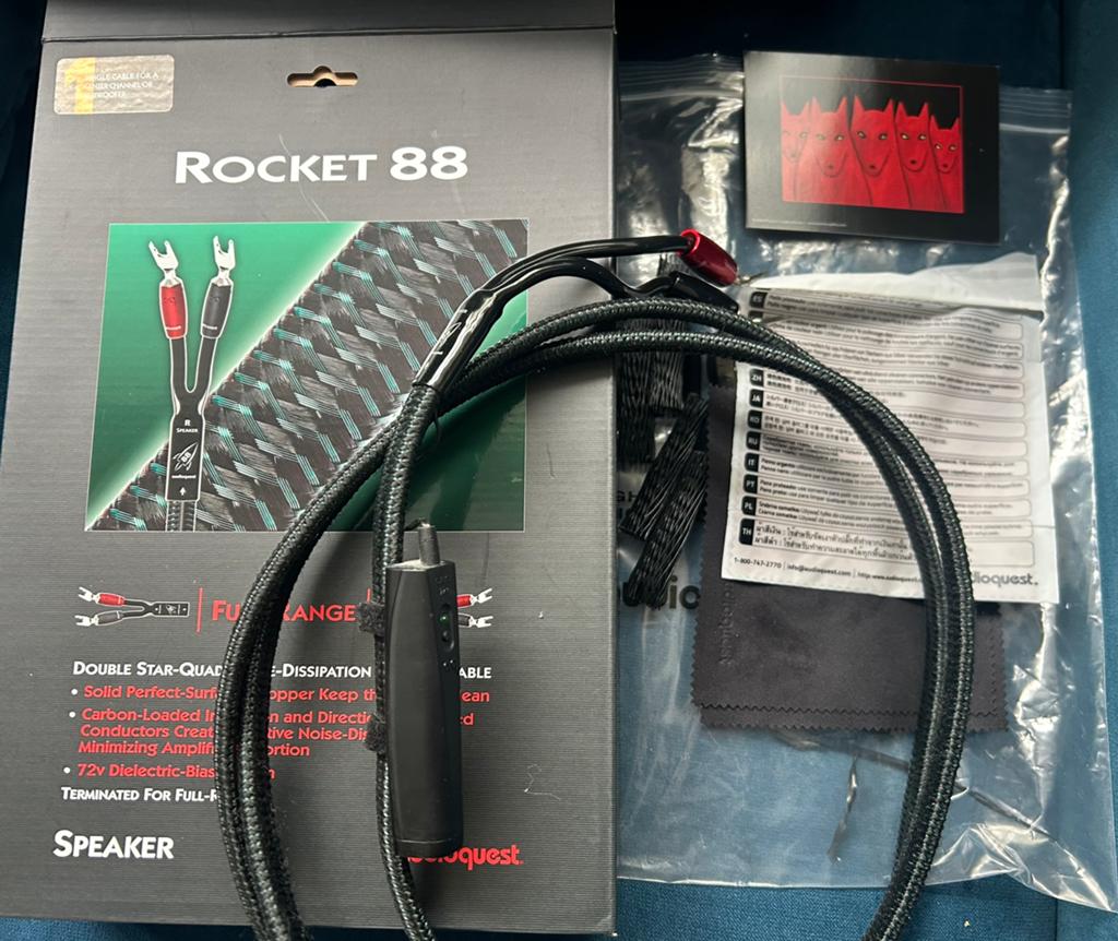 Audioquest ROCKET 88 - 5m single ENKELE kabel, Audio, Tv en Foto, Audiokabels en Televisiekabels, Ophalen of Verzenden, Zo goed als nieuw