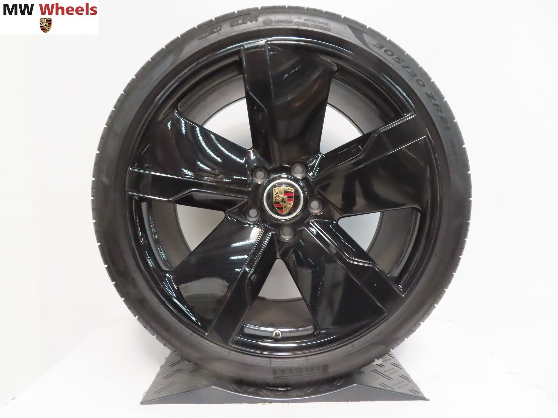 Porsche Taycan 21 inch velgen exclusive design zomerbanden, Gebruikt, -, 265 mm, -