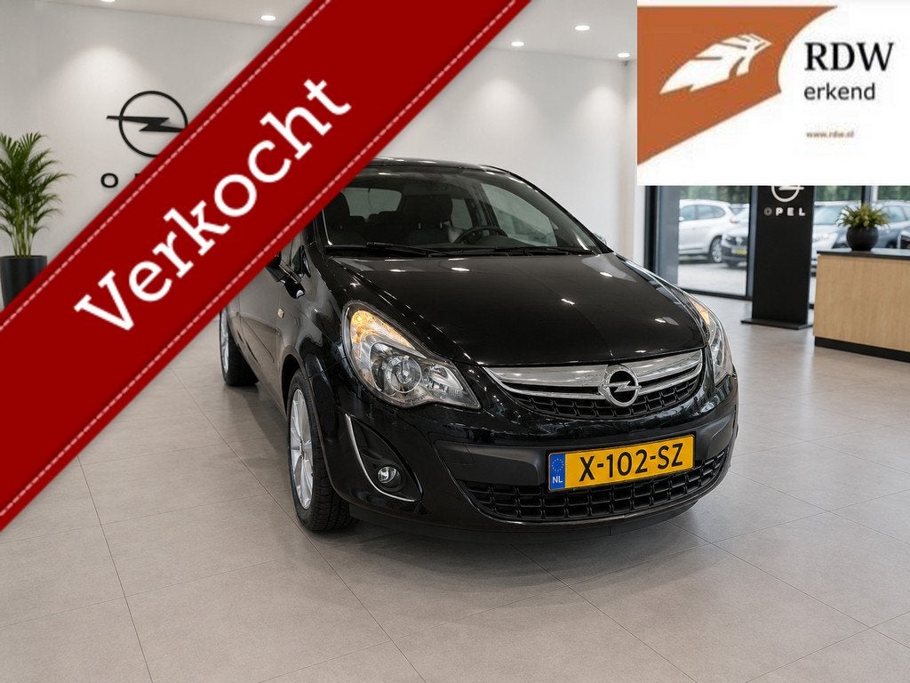 Opel Corsa 1.4-16V 5Drs Design Ed. Navi/PDC/Stoel-Stuur verw, Voorwielaandrijving, Euro 5, Gebruikt, 4 cilinders