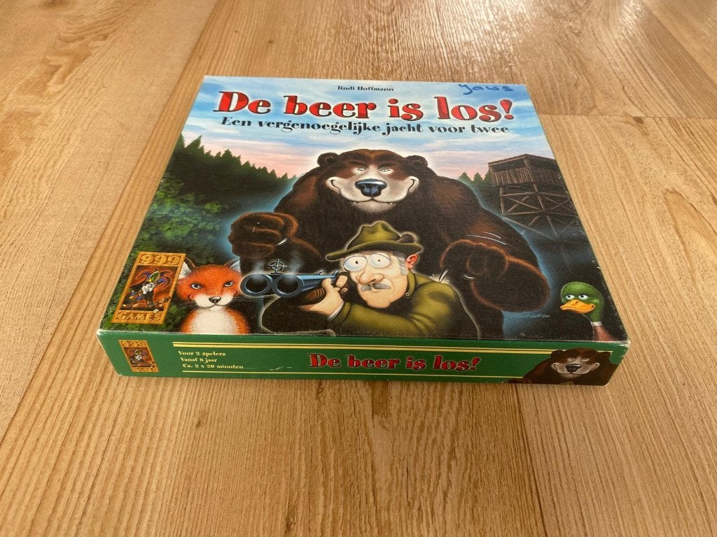 De beer is los! 2 spelers spel van 999 games Out Of Print, Een of twee spelers, Ophalen of Verzenden, Gebruikt, 999 Games