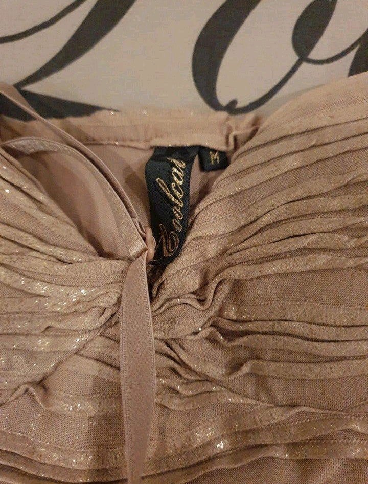 Coolcat mt M beige partydress, Maat 38/40 (M), Beige, Ophalen of Verzenden, Zo goed als nieuw