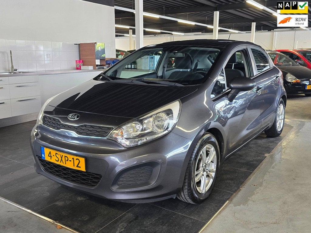 Kia Rio 1.2 CVVT Comfort Pack/AIRCO/5-DEURS/BOEKJES/, Zwart, 4 cilinders, Elektrische ramen, Origineel Nederlands