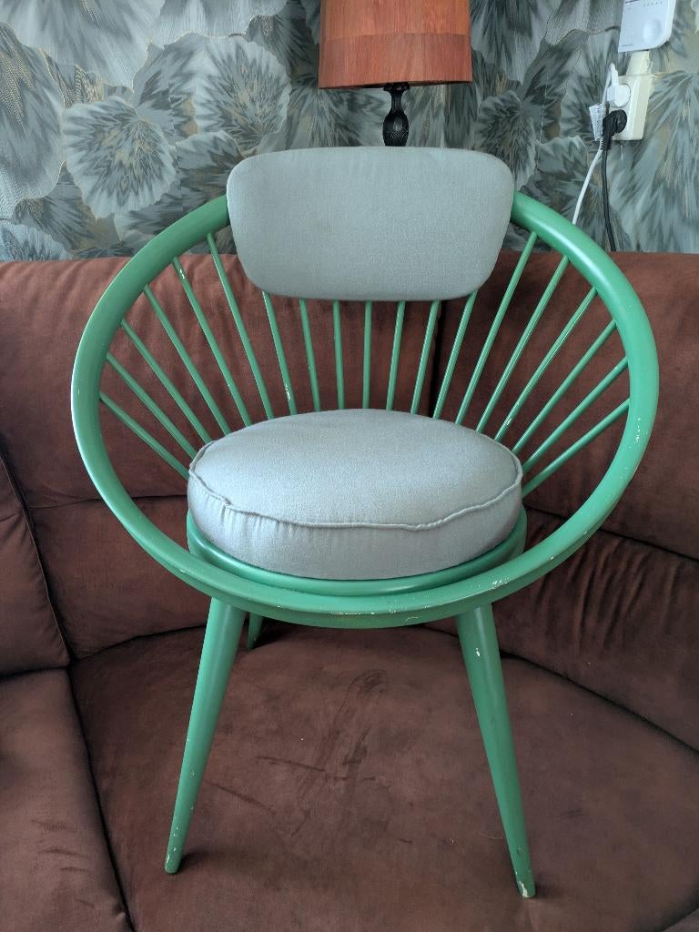 Vintage Circle Chair Zweeds Design Yngve Ekstrom, Ophalen, Huis en Inrichting