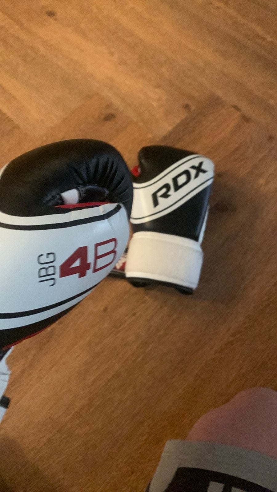 RDX JBG 4B Bokshandschoenen - Zwart/Wit/Rood, Ophalen of Verzenden, Gebruikt, Bokshandschoenen